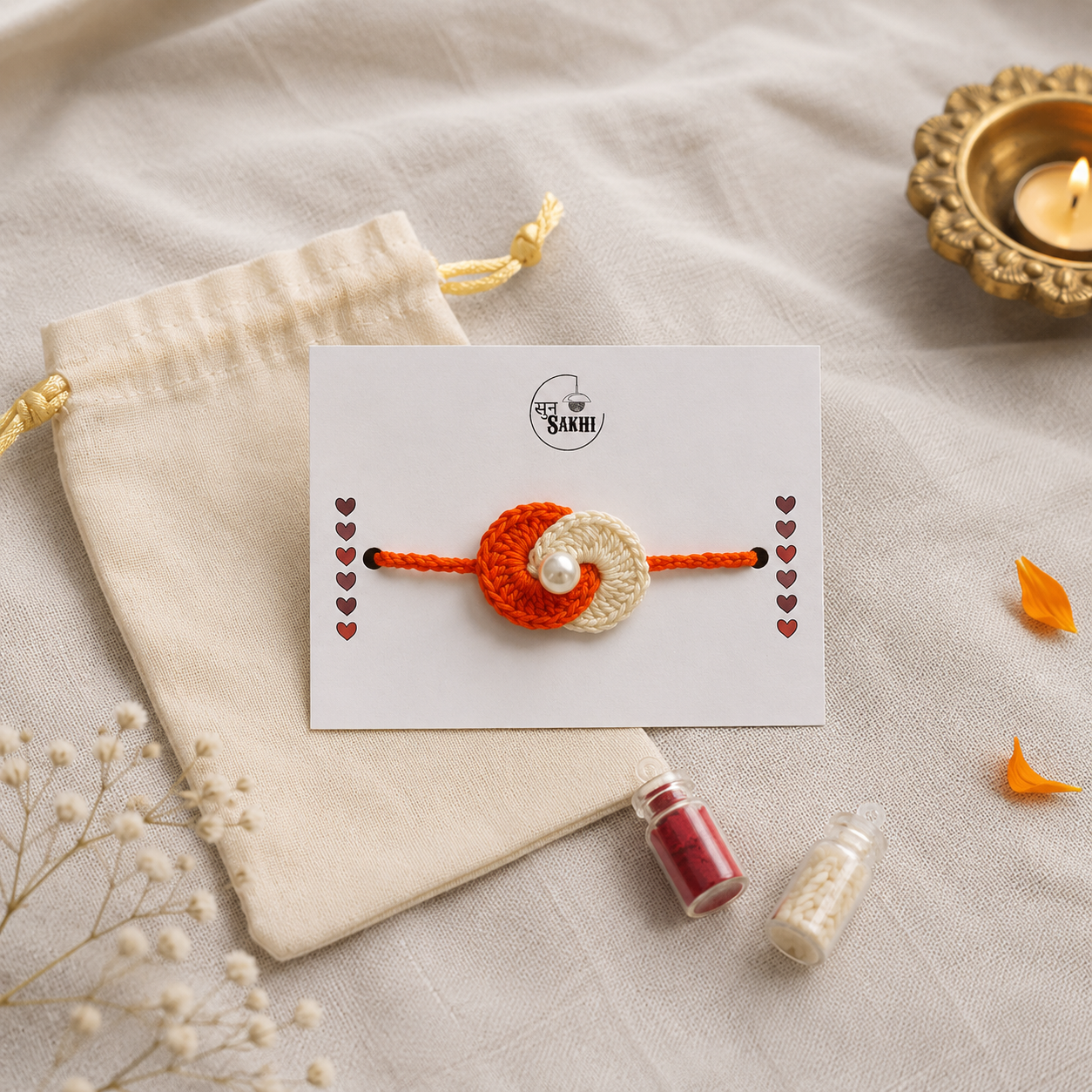 Handmade Crochet Rakhi | Beyond Foam × Sun Sakhi