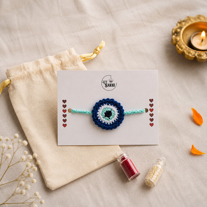 Handmade Crochet Rakhi | Beyond Foam × Sun Sakhi
