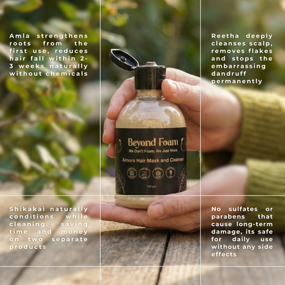 Almora Hair Cleanser Powder —  With Amla, Reetha & Shikakai
