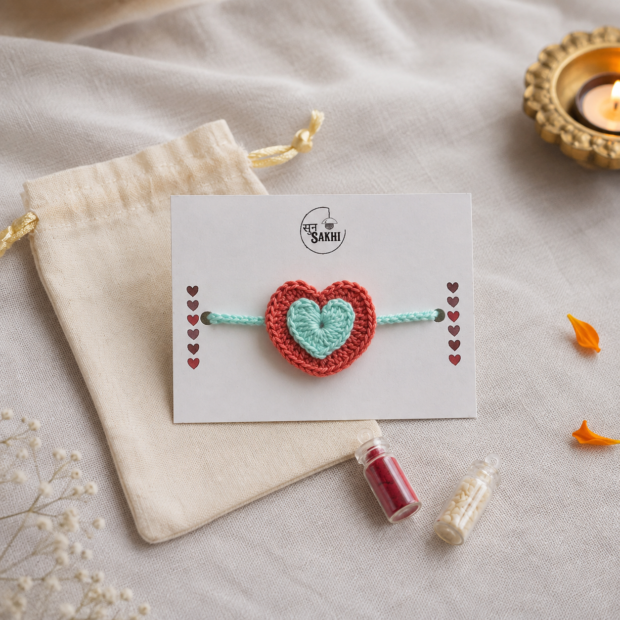 Handmade Crochet Rakhi | Beyond Foam × Sun Sakhi