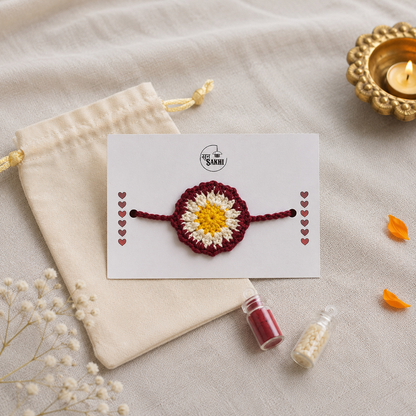 Handmade Crochet Rakhi | Beyond Foam × Sun Sakhi